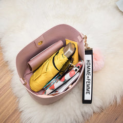 Vintage Shoulder Bag Women Bucket Bag Retro Crossbody Tote