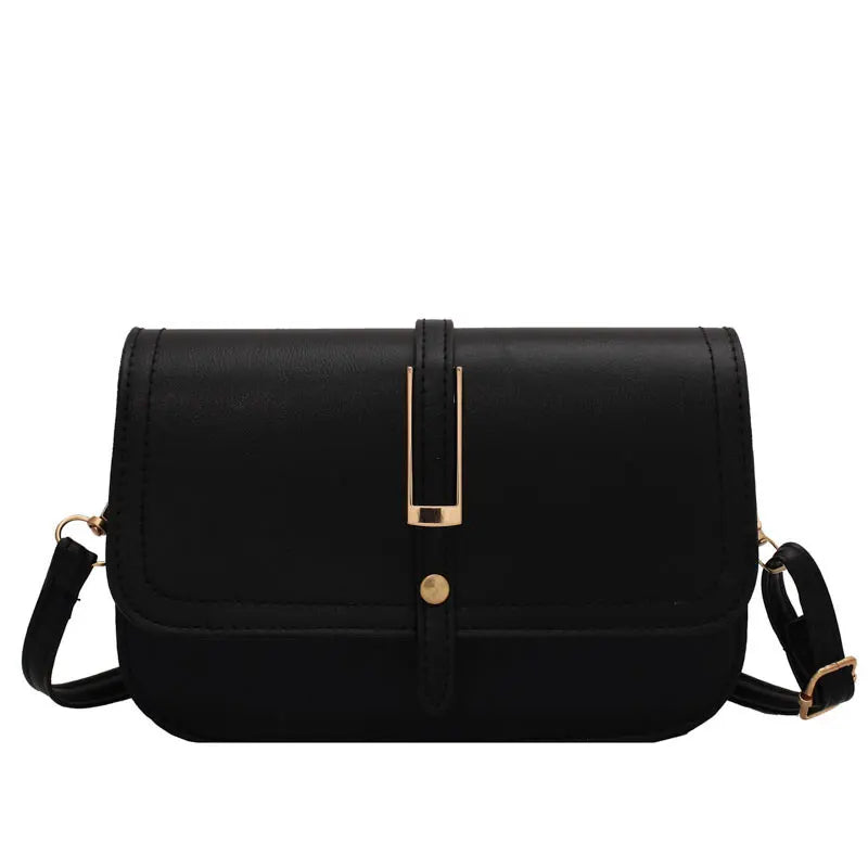 High PU Leather Shoulder Bag Retro Saddle Crossbody Bag