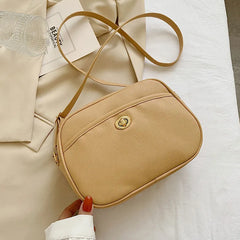 Small Shoulder Bag Retro Phone Purse Solid Crossbody Bag