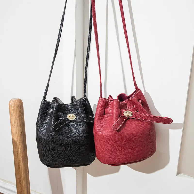 Lychee Pattern Vintage Messenger Bag Crossbody Bag Tote