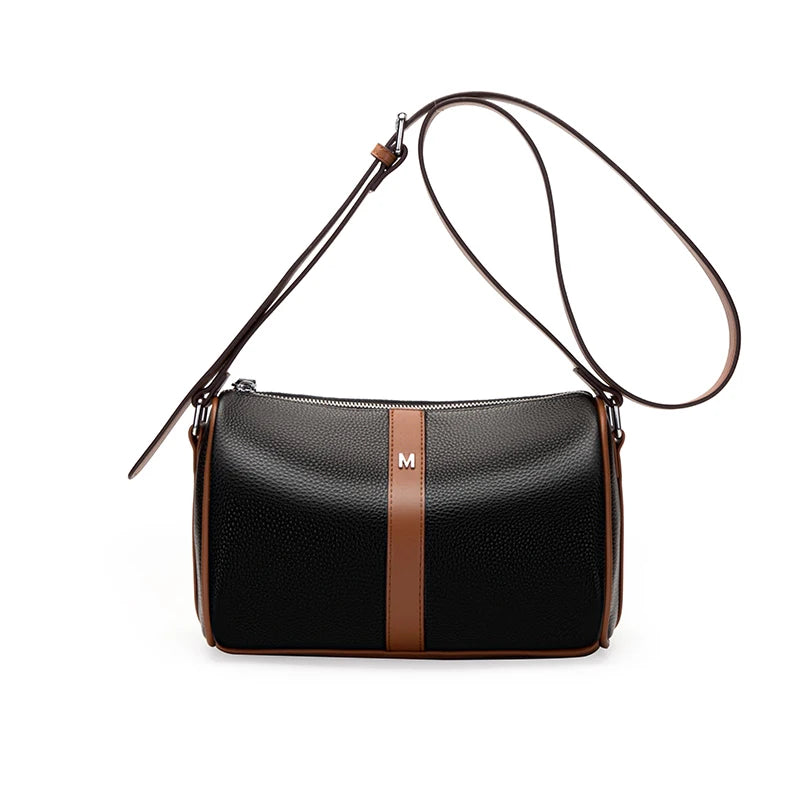 Women Leather Handbag Cowhide Messenger Bag