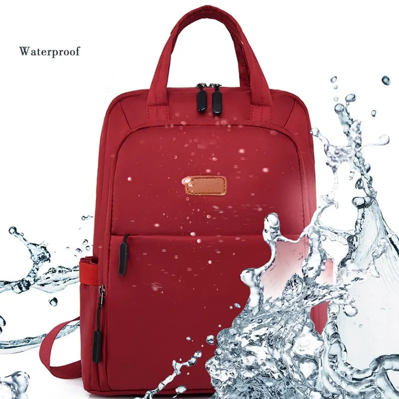 Waterproof Business Laptop Backpack for Women, Oxford Student School Bag