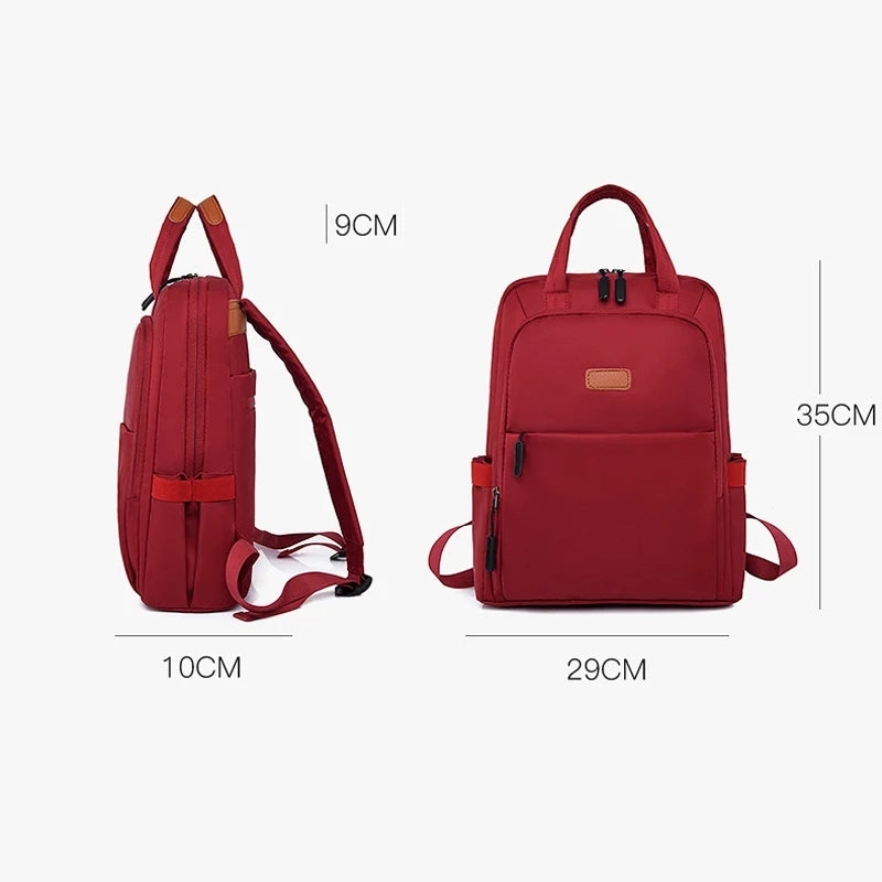 Waterproof Business Laptop Backpack for Women, Oxford Student School Bag