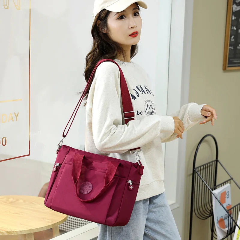 Waterproof Oxford Cloth Shoulder Bag Large Capacity Messenger Bag