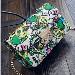Summer Graffiti Ladies Handbags Mini Bag Women Messenger Bags for Women