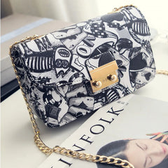 Summer Graffiti Ladies Handbags Mini Bag Women Messenger Bags for Women