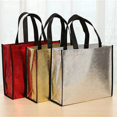 Women Handbag Laser Fabric Non-woven Shoulder Bag Lady Single Casual Shopping
