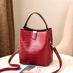 Women's Leisure Bucket Bag Single Shoulder Messenger Bag