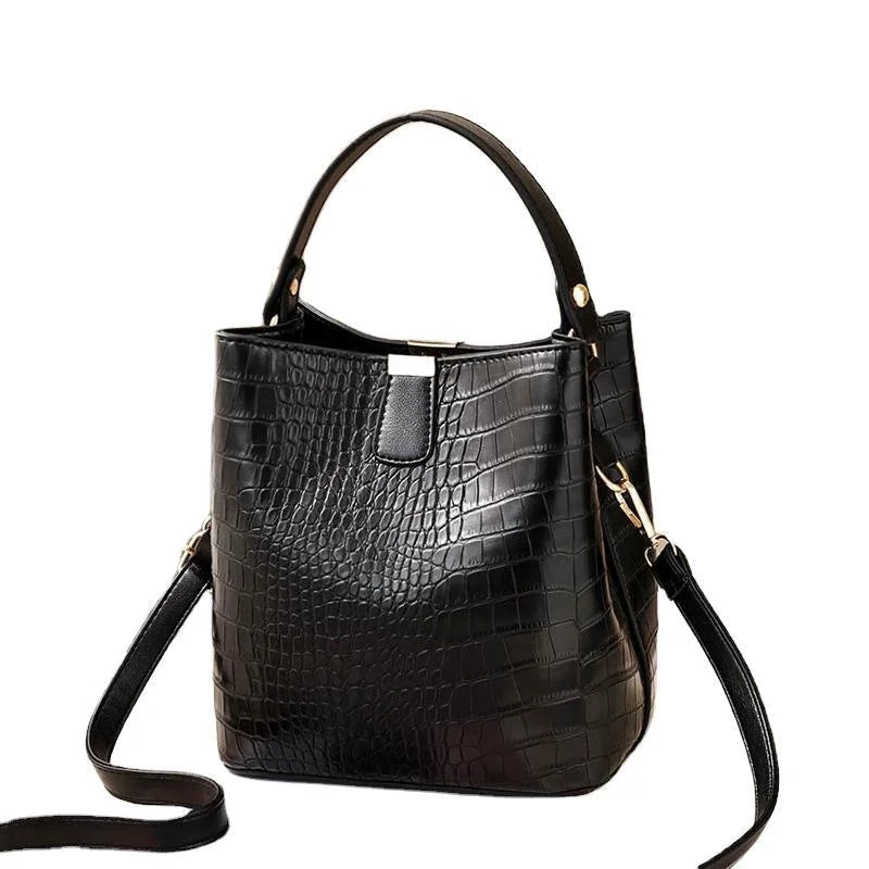 Women's Leisure Bucket Bag Single Shoulder Messenger Bag