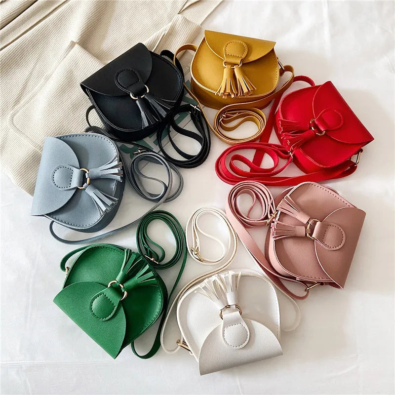 Soft Surface Tassel Women's Shoulder Bag