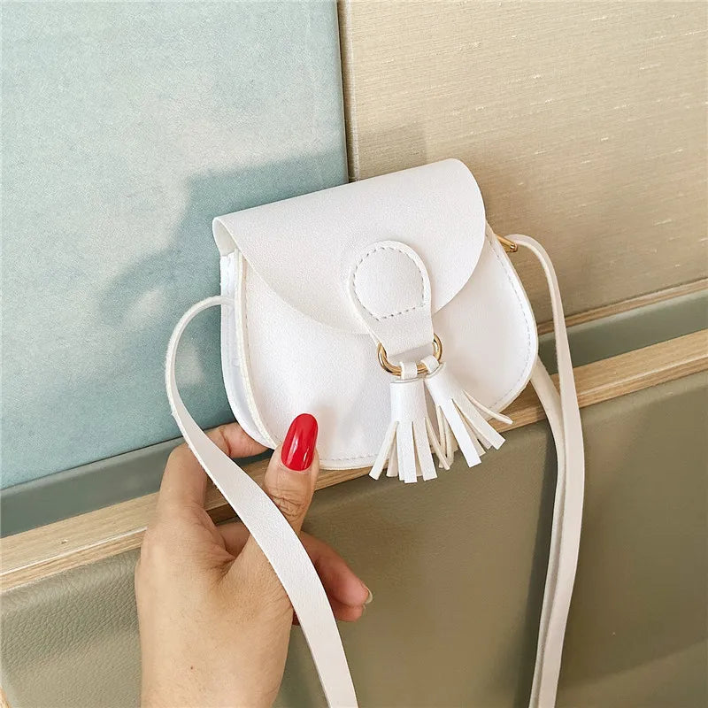 Soft Surface Tassel Women's Shoulder Bag