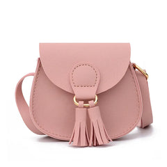 Soft Surface Tassel Women's Shoulder Bag
