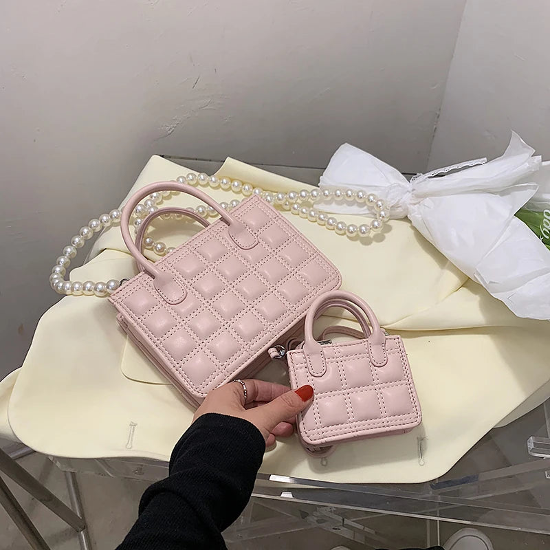 Women's Mini Pearl Crossbody Bag Chain Handbag