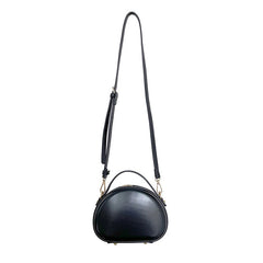 Zipper Mini Crossbody Bag - Women's PU Leather