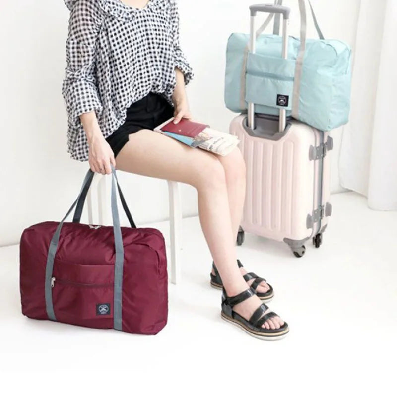 Nylon Foldable Travel Bags Unisex Large Capacity Bag Luggage Women Men