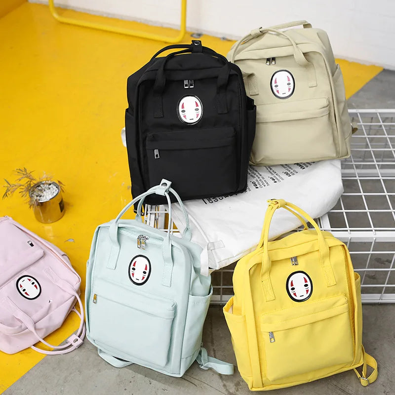 Nylon School Bags for Teenager Girls Women School Laptop Backpacks