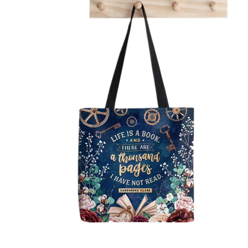 Harajuku Shopping Tote Bag Canvas Handbag for Women