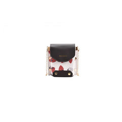 Spring Girl Bag Small Square Shoulder Bag PU Leather Strawberry Printing Phone P