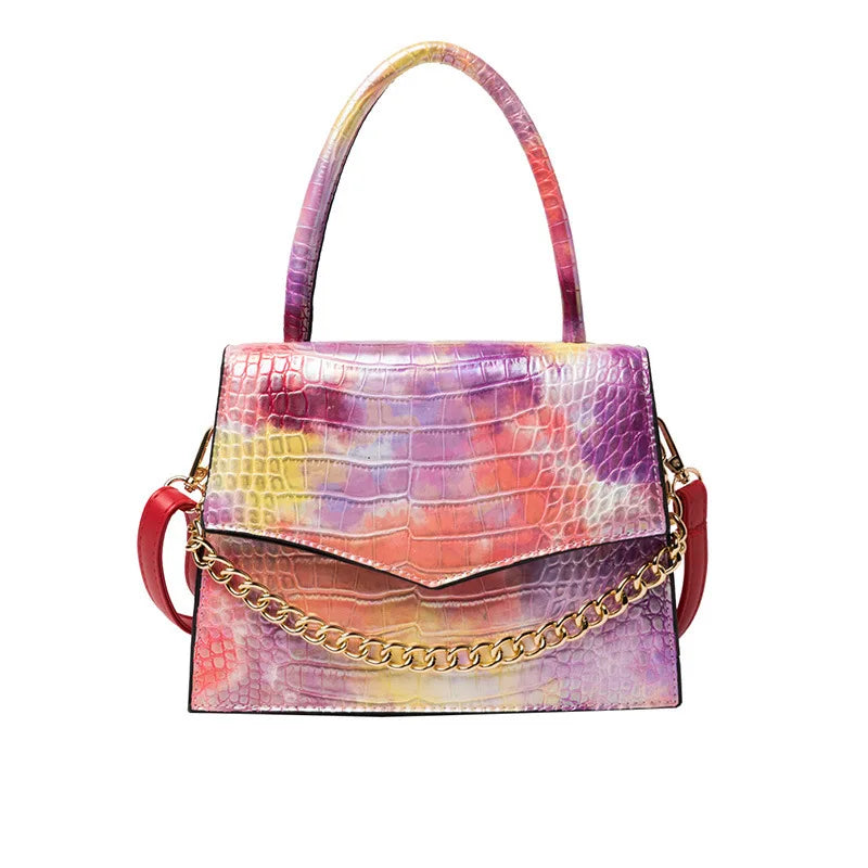 Spring Gradient Rainbow Tie-dye Women's Bag