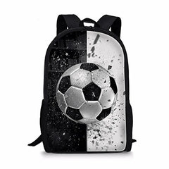 Boys Football Printed Schoolbag Lightweight Book Bag Satchel
