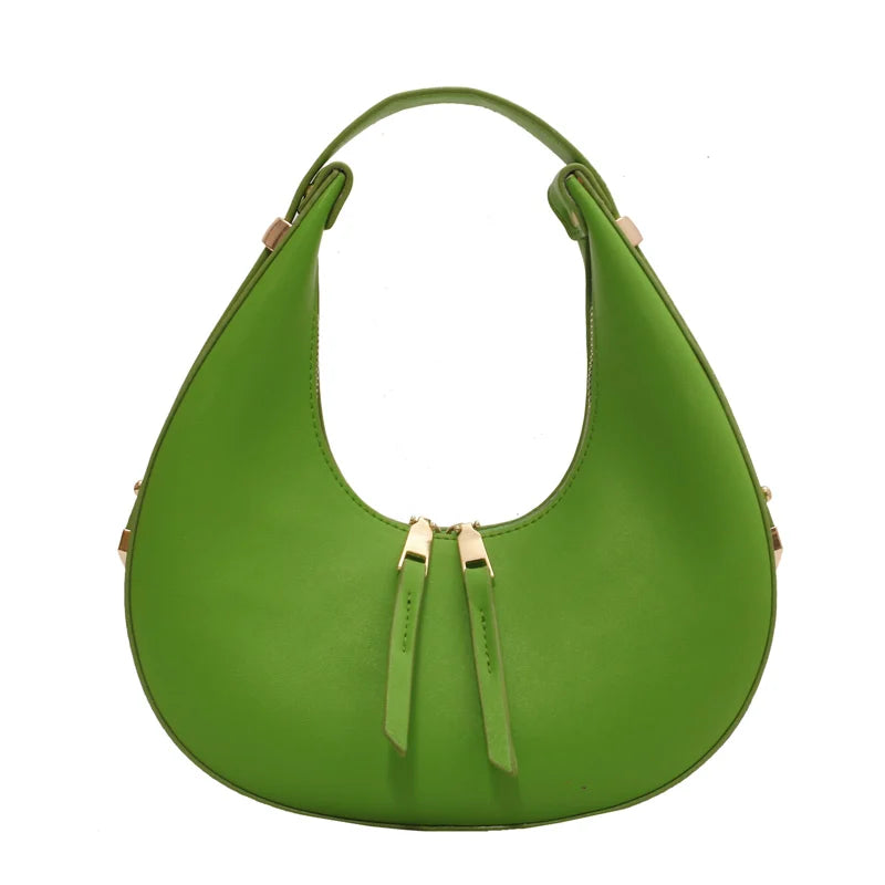 Vintage Single Shoulder Bags For Women Handbag High Leather Clutches Lady Purse