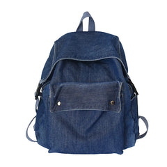 Vintage Style Jeans Backpacks Bags Large Size School Bags Denim Travel Bags Kroe