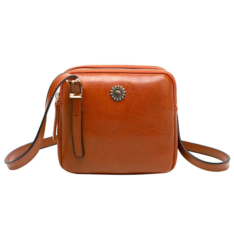 Vintage Style Shoulder Bag Square Crossbody Bags For Women