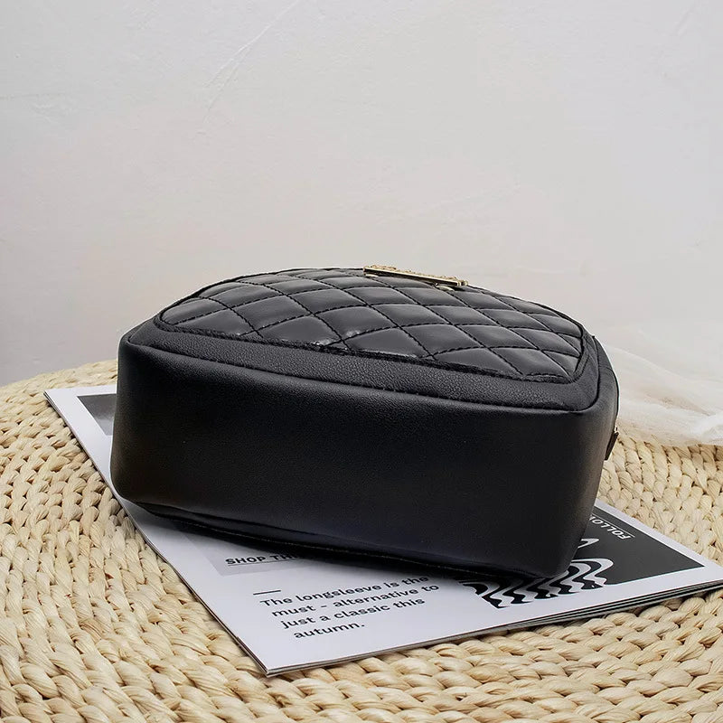 Winter PU Handbags Wild Rhombus Women's Shoulder Bag Girls Messenger Bag