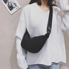 Women Waist Bag Waterproof Messenger Bag Zipper High Shoulder Bag Wallet