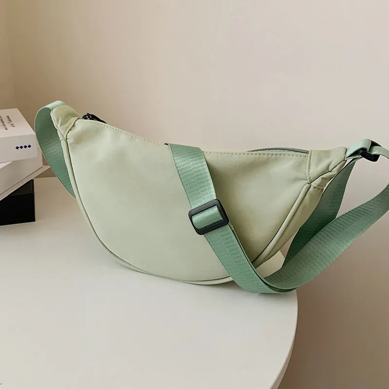 Women Waist Bag Waterproof Messenger Bag Zipper High Shoulder Bag Wallet