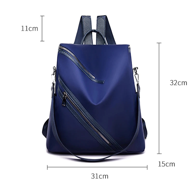 Women Backpack Ladies Large Capacity Backbag Oxford Cloth Youth Daily Back Packs