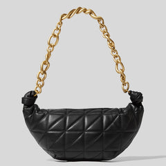 Small Handbag with Thick Chain Shoulder Strap
