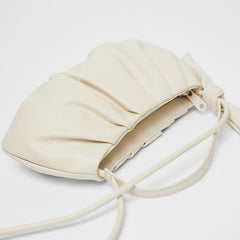 Women's Fold Bag with Bow Knot - Mini Crossbody Shoulder Bag