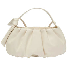 Women's Fold Bag with Bow Knot - Mini Crossbody Shoulder Bag