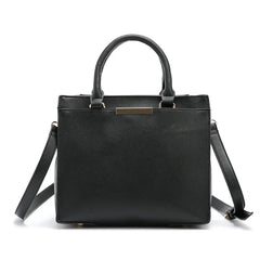 Women's PU Leather Shoulder Bag Solid Cross Pattern Multi-Level Handbag