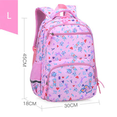 Flower Cartoon School Bags for Girls Children Orthopedics Backpack