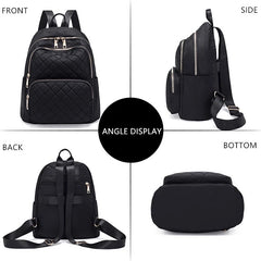 2021 Female Waterproof Plaid Shoulder Backpack