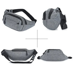 Men Women Waist Bag Hip Bum Bag Pack Phone Waist Packs Mobile Phone Pouch