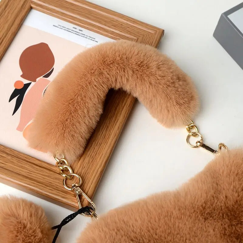 2021 Plush Heart-Shaped Bag Love Bag Heart Shaped Plush Hair Band