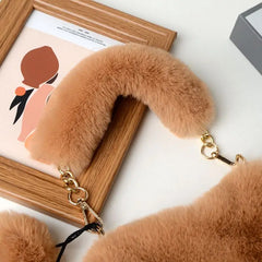 2021 Plush Heart-Shaped Bag Love Bag Heart Shaped Plush Hair Band