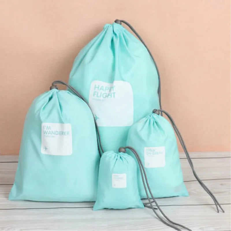 4pcs Travel Accessories Clothes Organizers Shoes Bags Luggage Bag