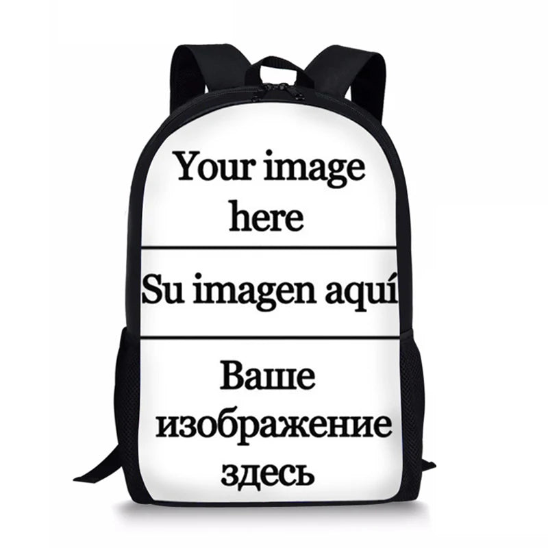 3D African Girl Student Schoolbag Teen Girls Backpack