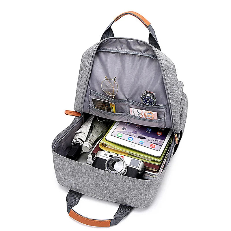 Casual Business Men Computer Oxford Cloth Lady Anti-theft Travel Backpack