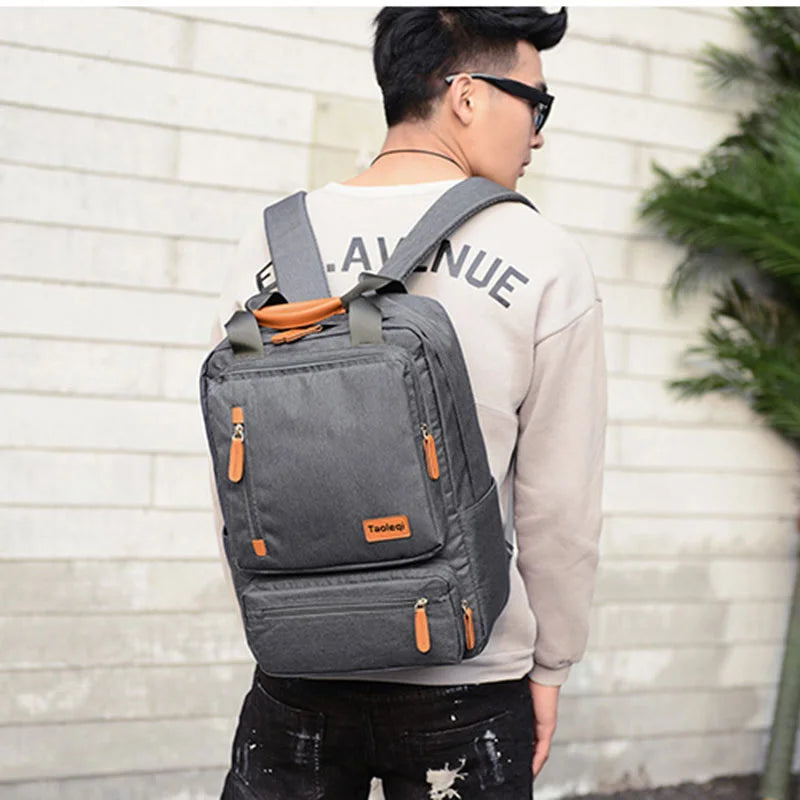 Casual Business Men Computer Oxford Cloth Lady Anti-theft Travel Backpack