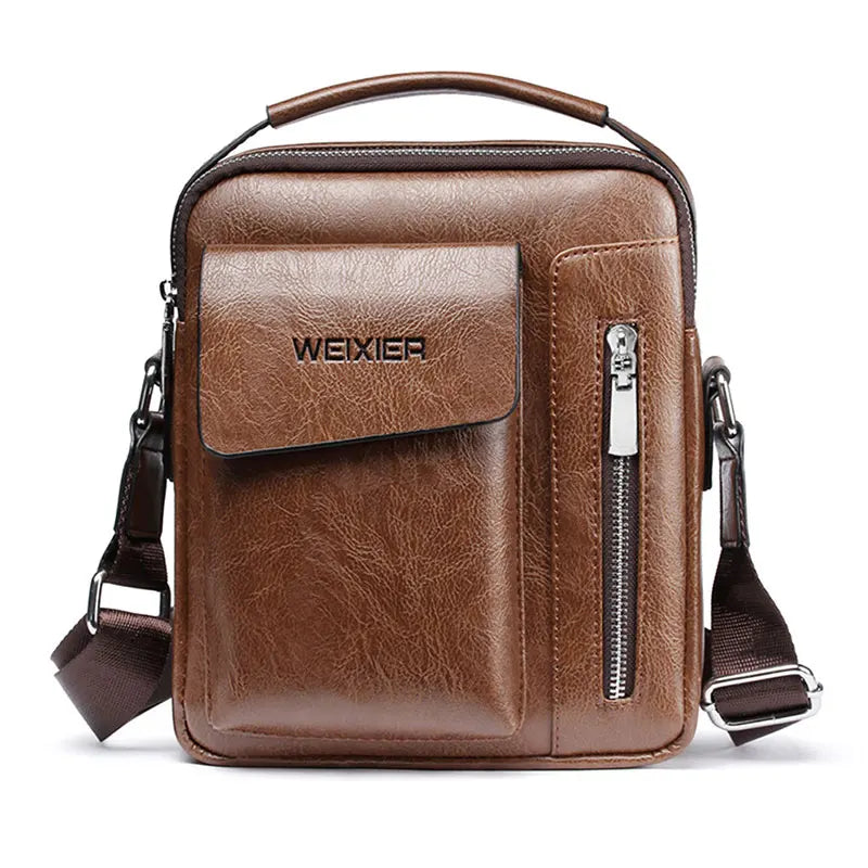 Vintage Men Shoulder Bag Crossbody Male PU Handbag