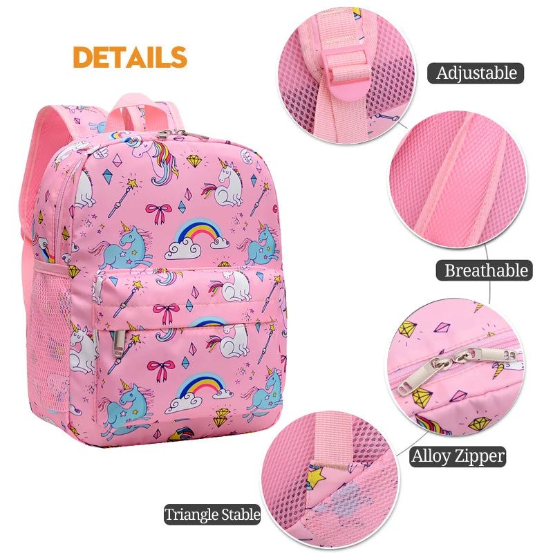 Kids Unicorn Schoolbag with Waterproo