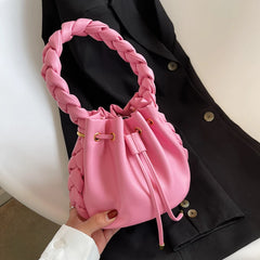 Vintage Leather Shoulder Bag for Women Crossbody Girls
