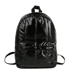 Glossy Female Backpack Casual Space Women's Bag