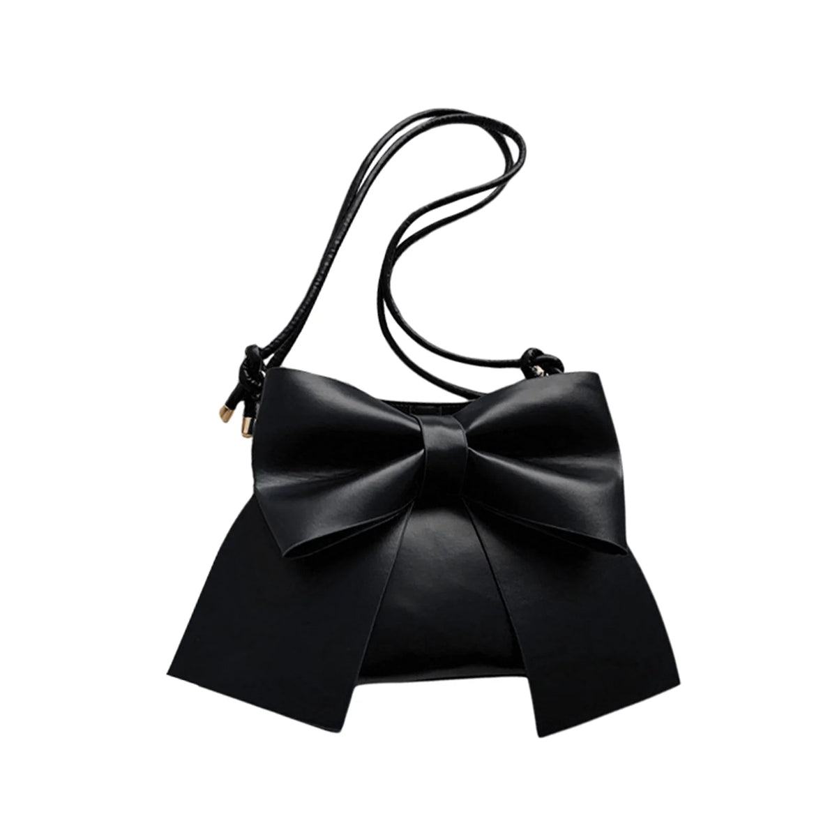 Solid Bowknot Handbag Underarm Tote Bag for Women
