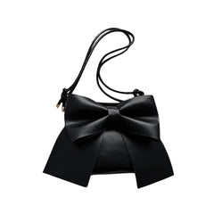 Solid Bowknot Handbag Underarm Tote Bag for Women